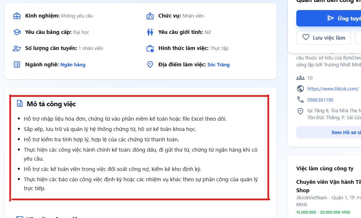 Việc Làm Miền Tây